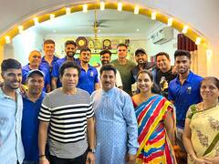 IN PHOTOS: हैदराबाद में तिलक वर्मा के घर मुंबई इंडियंस के खिलाड़ियों ने किया डिनर, देखें तस्वीरें