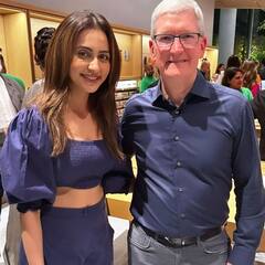 Celebs Pose With Tim Cook At Apple Store Launch In Mumbai