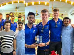 IN PHOTOS: हैदराबाद में तिलक वर्मा के घर मुंबई इंडियंस के खिलाड़ियों ने किया डिनर, देखें तस्वीरें