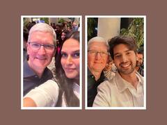Celebs Pose With Tim Cook At Apple Store Launch In Mumbai