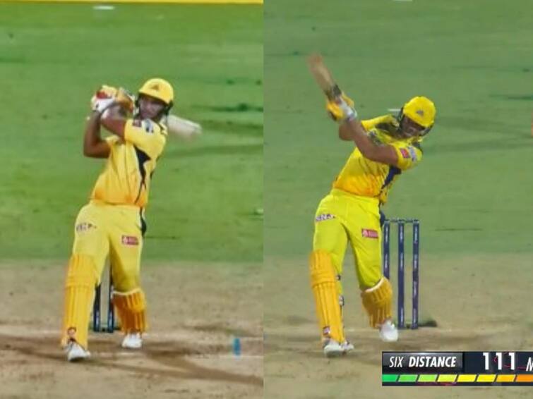 ipl 2023 111 meter six by csk shivam dube aganist rcb know details-Watch Video Watch Video: 111 மீட்டர் சிக்ஸரை தூக்கி ஊன்றிய சிவம் துபே.. பெங்களூரில் தொடர் வாணவேடிக்கை..!