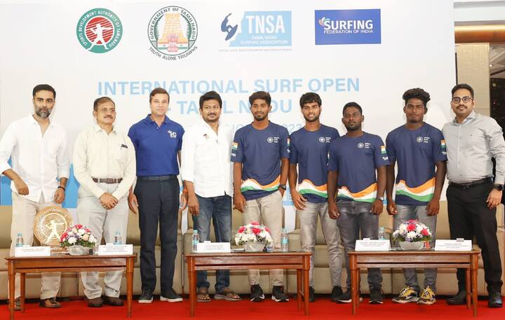 On Tuesday, Udhayanidhi made the announcement during a meet with Surf association, players and trainers (Credit: Twitter/@Udhaystalin)
