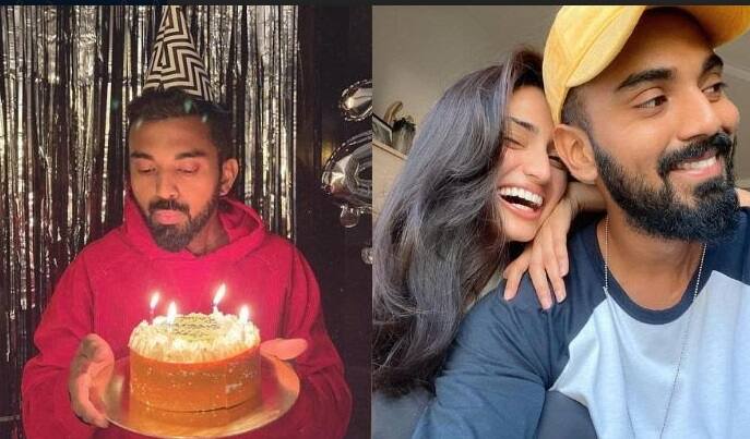 KL Rahul celebrates birthday with wife Athiya, pictures of couple cutting cake surfaced KL Rahulએ પત્ની અથિયા સાથે મધરાતે ઉજવ્યો જન્મદિવસ, કપલની તસવીરો આવી સામે