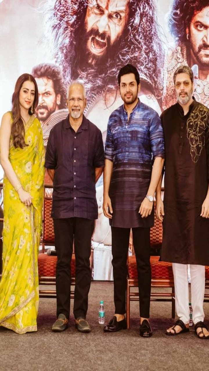 சென்னை ப்ரெஸ் மீட்டில் PS2 குழுவுடன் மணிரத்னம்