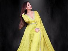 Mahira Sharma Pics: ब्रेकअप के बाद कैमरे के सामने बेबाक हुईं माहिरा शर्मा, जुल्फें लहराते हुए डीपनेक सूट में दिए पोज