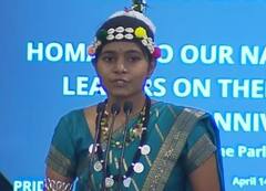 छत्तीसगढ़िया वेशभूषा में  संसद भवन पहुंची नक्सलगढ़ की छात्रा, निर्भय होकर रखी अपनी बात, जानें क्या कहा