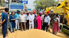 ਮੀਂਹ ਨਾਲ ਮੰਡੀਆਂ ਵਿੱਚ ਰੁਲ ਰਹੀ ਹੈ ਫ਼ਸਲ, ਮੰਤਰੀ ਨੇ ਦਾਣਾ ਮੰਡੀ 'ਚ ਜਾ ਕੇ ਕਿਸਾਨਾਂ ਨੂੰ ਕੀਤੀ ਅਪੀਲ