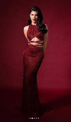 Jacqueline Fernandez: ਜੈਕਲੀਨ ਫਰਨਾਂਡਿਸ ਨੇ ਰੈੱਡ ਸ਼ਿਮਰੀ ਆਉਟਫਿਟ ਵਿੱਚ ਦਿਖਾਇਆ ਗਲੈਮਰਸ ਅੰਦਾਜ਼, ਸਟਾਈਲਿਸ਼ ਲੁੱਕ ਦੇਖ ਦੀਵਾਨੇ ਹੋਏ ਫੈਨਜ਼