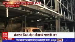 Thane Fire : ओरियन बिझनेस पार्क इमारतीला भीषण आग, 10 ते 12 वाहने जळून खाक