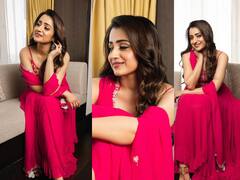 Trisha Krishnan: ‘உன் பார்வையில் பைத்தியம் ஆனேன்' பொன்னியின் செல்வன் பட ப்ரமோஷனில் அழகு குந்தவையாக த்ரிஷா!