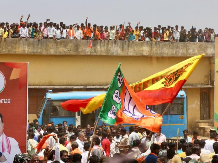 Karnataka Election: JP Nadda, CM Bommai, Actor Kiccha Sudeep Hold Road Show In Shiggaon—In Pics