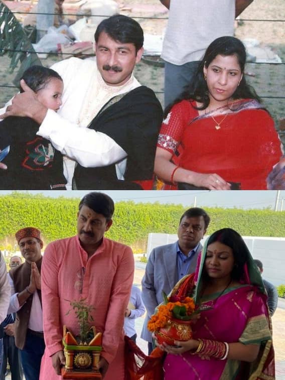 मनोज तिवारी की दोनों बीवियों की रेयर तस्वीरें