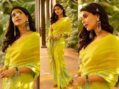 Aishwarya Lekshmi: ‘இந்த அடக்கம் ரொம்ப பிடிச்சிருக்கு..’ பச்சை நிற புடவையில் அழகு தேவதையாக பூங்குழலி!