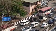 Pune old Mumbai Highway : मुंबई पुणे द्रुतगती मार्गावरील वेग मंदावला; वाहनांच्या रांगाच रांगा