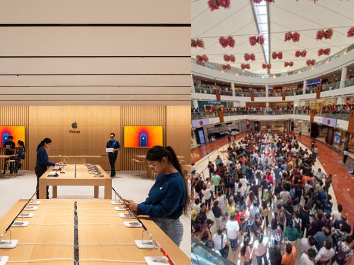 Apple Saket Store: एपल का दूसरा ऑफिशियल स्टोर आज राजधानी दिल्ली में खुल चुका है. कंपनी के CEO ने स्टोर की ओपनिंग की. देखिए अंदर से कैसा दिखता है ये एपल स्टोर.