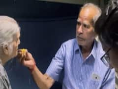 Video Of An Elderly Man Feeding His Sick Wife Goes Viral, Netizens Get Emotional
