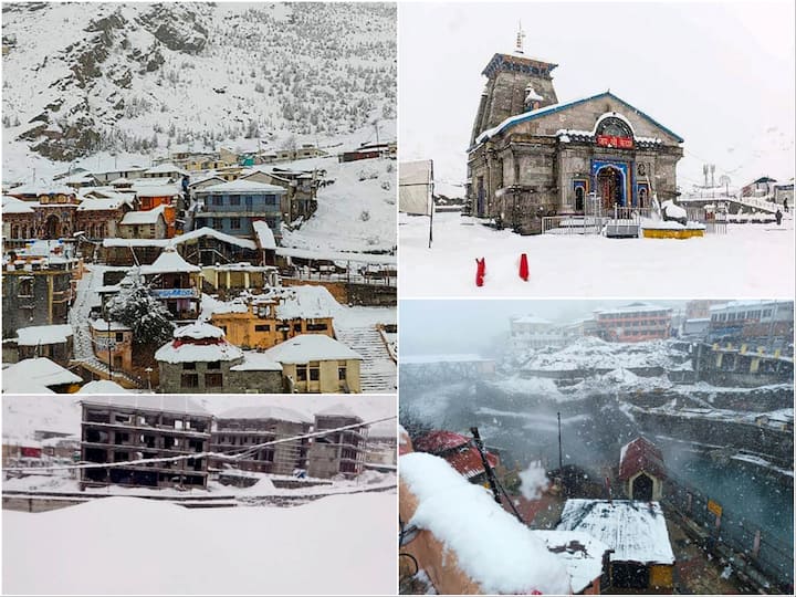 The trek route to the Himalayan temple, which is scheduled to open to devotees on April 25, was clogged by fresh snowfall in Kedarnath and nearby areas.
