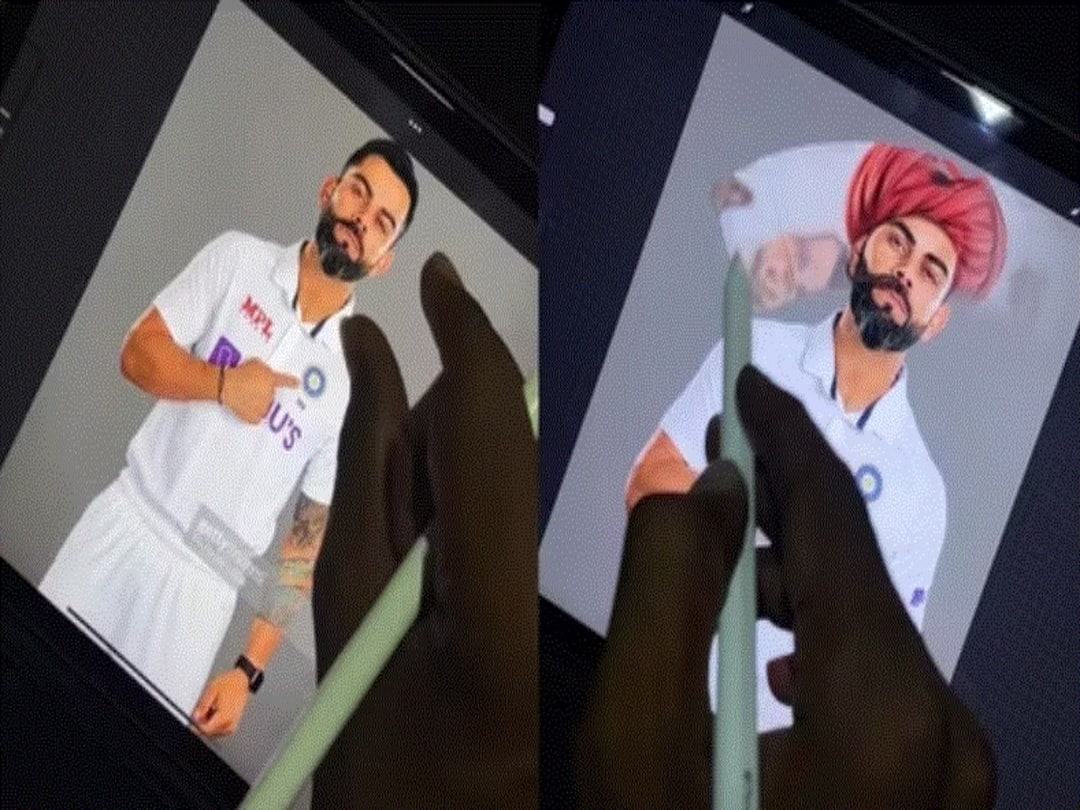 Artist Gives Virat Kohli A Rural Rajasthani Makeover, Fans Amazed Artist Gives Virat Kohli A Rural Rajasthani Makeover, Fans Amazed