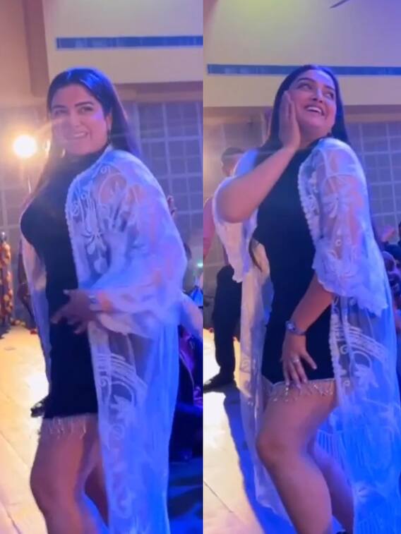 शॉर्ट ड्रेस पहन जब आम्रपाली ने भरी महफिल में मटकाई कमरिया