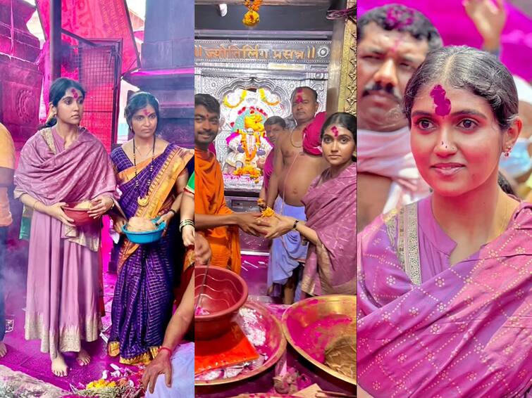 Rinku Rajguru Visited jyotiba temple at kolhapur Rinku Rajguru Shared Video Rinku Rajguru : ज्योतिबाच्या नावानं चांगभलं! रिंकू राजगुरू ज्योतिबाच्या दर्शनाला