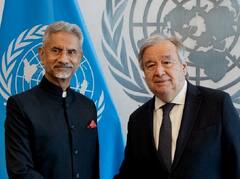 अमेरिका में UN के चीफ एंटोनियो गुटेरेस के साथ विदेश मंत्री जयशंकर की मीटिंग, तस्वीरों संग जानिए किन मसलों पर हुई बातचीत