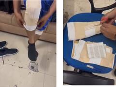 நூதன முறையில் கடத்தப்பட்ட தங்கம்..! சுத்து போட்டு பிடிக்கும் சுங்கத்துறை அதிகாரிகள்...! சென்னையில் அதிர்ச்சி