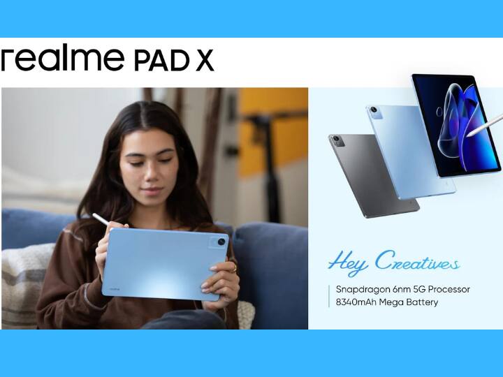 realme Pad X: ये एक बढ़िया टेबलेट है जो Snapdragon 6nm 5G प्रोसेसर, 11 इंच की डिस्प्ले, 8340 एमएएच की बैटरी और 4/64GB और 6/128GB के ऑप्शन में आता है. इसमें 13MP का मेन और 8MP का फ्रंट कैमरा मिलता है. टेबलेट को आप दोनों, WiFi और 5G कनेक्टिविटी के ऑप्शन में खरीद सकते हैं. Wifi वेरिएंट की कीमत 19,999 रुपये है जबकि 5G सपोर्टेड वाला 25,999 रुपये (4/64GB) का है.