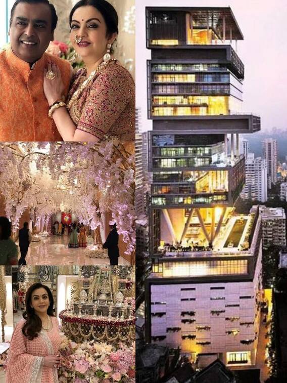 महल से कम नहीं है अंबानी का एंटीलिया, देखें इनसाइड तस्वीरें