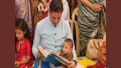 Sri Pundrik Goswami Maharaj Ji Celebrates Son's Annaprashana Sanskar With Grandeur At Shri Shadbhuj Mahaprabhu Mandir In Amritsar, Punjab