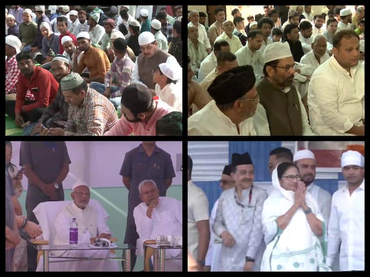 Leaders offer Namaz and celebrate Eid-Ul-Fitr with citizens across the country as the month-long fasting observed by the people of the Muslim community during Ramzan comes to an end.