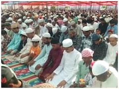 भरतपुर में ईद मनाने के लिए हजारों की संख्या में जुटे मुस्लिम समाज के लोग, दिखा मेले जैसा नजारा