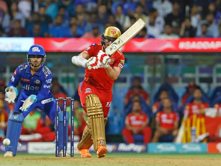 ipl-2023-pbks-give-target-of-215-runs-against-mi-in-match-31-at-wankhede-stadium MI vs PBKS 1st Innings Highlights: पंजाबचे मुंबईपुढे 215 धावांचे आव्हान, सॅम करनची वादळी खेळी 