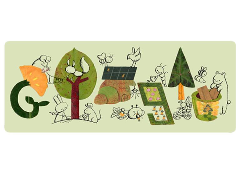 Earth Day 2023 Google Doodle Individuals Can Work Together To Save Earth see Doodle Google Doodle: जागतिक वसुंधरा दिनानिमित्त गूगलचं डूडल; पाहा काय आहे खास?