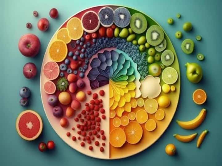 Benefits of rainbow diet know what different colour of food means Health Tips: थाली में सजे इंद्रधनुष के बारे में सुना है आपने, जानिए क्या है रेनबो डाइट और इसके फायदे