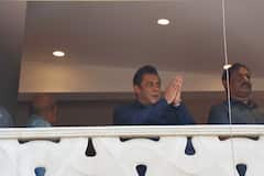 Salman Khan Waves At Fans From His Balcony On Eid. See Photos