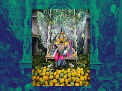 अंबाबाईच्या गाभाऱ्याला आमराईचे स्वरूप; अक्षय्य तृतीयाच्या मुहूर्तावर हापूस आंब्याची आरास