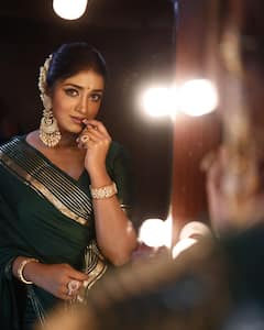 Dimple Hayathi: చీరలో ఎంత పద్ధతిగా ఉందో ఖిలాడీ బ్యూటీ డింపుల్ హయతి