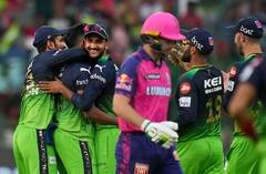 IPL 2023 : आरसीबीचा राजस्थानवर रॉयल विजय, मॅक्सवेल-फाफ-हर्षल विजयाचे शिल्पकार