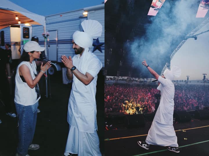Diljit Dosanjh Performs A Second Time At Coachella; Lilly Singh Attends Concert Diljit Dosanjh Performs A Second Time At Coachella; Lilly Singh Attends Concert