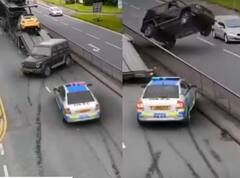 Shocking Video: ਪੁਲਿਸ ਤੋਂ ਬਚਣ ਲਈ ਡਰਾਈਵਰ ਨੇ ਕੀਤਾ ਖਤਰਨਾਕ ਸਟੰਟ, ਕਿਸੇ ਫਿਲਮੀ ਸੀਨ ਤੋਂ ਘੱਟ ਨਹੀਂ ਹੈ ਇਹ ਵੀਡੀਓ