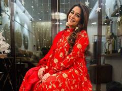 PICS: ईद की शाम में लाल जोड़ा पहन सजीं प्रेग्नेंट Dipika Kakar, होने वाली मां के चेहरे पर दिखा नूर