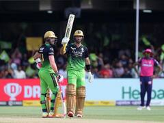 डुप्लेसिस-मैक्सवेल का तूफानी प्रदर्शन, आरसीबी ने राजस्थान को दिया 190 का लक्ष्य