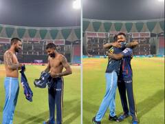 WATCH: Hardik Pandya, Krunal Exchange Jerseys After LSG vs GT Match