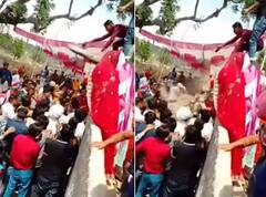 ਲਾੜਾ-ਲਾੜੀ ਦੀ ਤਸਵੀਰ ਲੈਂਦਿਆਂ ਵਾਪਰਿਆ ਹਾਦਸਾ, ਛੱਤ ਦੀ ਕੰਧ ਟੁੱਟਦਿਆਂ ਹੀ ਮਾਤਮ 'ਚ ਬਦਲਿਆ ਖੁਸ਼ੀ ਦਾ ਮਾਹੌਲ