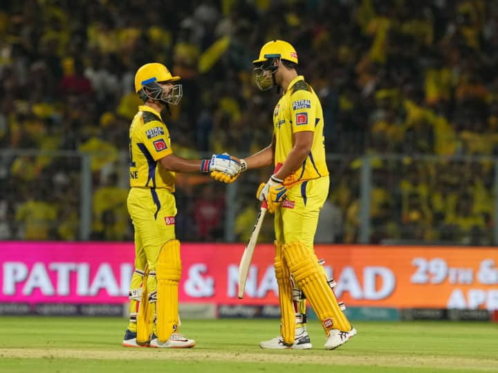 CSK vs KKR Highest innings totals for Chennai Super Kings IPL 2023 MS Dhoni IPL 2023: चेन्नई सुपर किंग्स ने बनाया इस सीजन का सबसे बड़ा स्कोर, धोनी की कप्तानी वाली टीम ने बनाया रिकॉर्ड