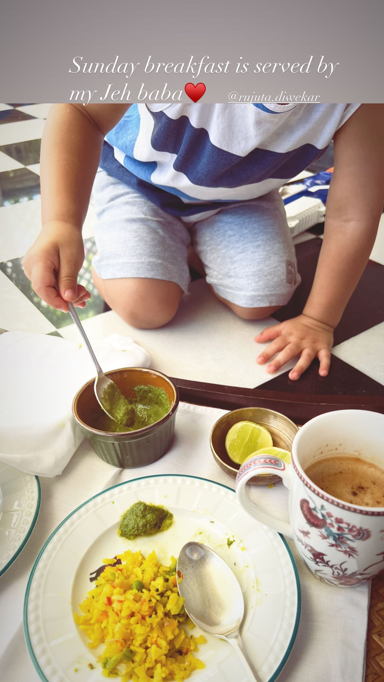 Proud Mother Kareena Kapoor Khan Shares Picture Of Son Jehangir Serving Her Sunday Breakfast