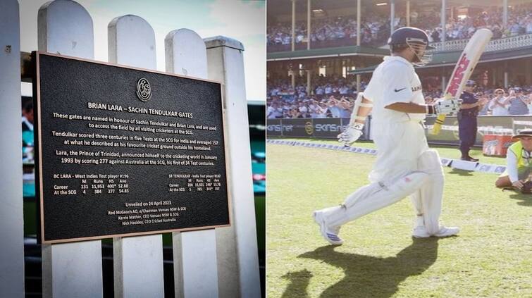 sachin-tendulkar-birthday-scg-gate-named-after-sachin-unveiled-at-sydney-cricket-ground Sachin Tendulkar: ਆਸਟਰੇਲੀਆ 'ਚ ਸਚਿਨ ਤੇਂਦੁਲਕਰ ਦੇ ਨਾਂ 'ਤੇ ਰੱਖਿਆ ਕ੍ਰਿਕੇਟ ਗਰਾਊਂਡ ਦਾ ਨਾਂ, ਇੰਜ ਦਿੱਤਾ ਆਸਟਰੇਲੀਆ ਨੇ ਜਨਮਦਿਨ ਦਾ ਤੋਹਫਾ