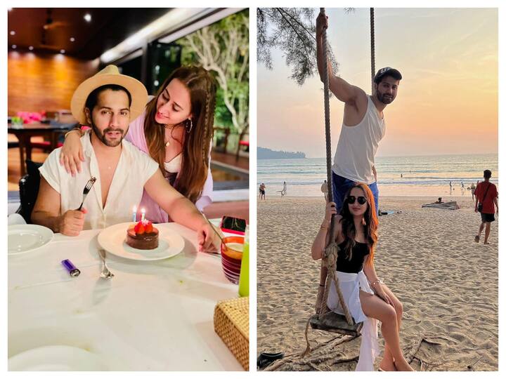 Varun Dhawan celebrated his 36th birthday on Monday. He celebrated his birthday with his wife Natasha Dalal and his friends.