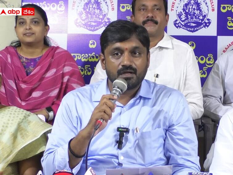 TDP MLA Adireddy Bhavani husband Adireddy Srinivas fires on YSRCP MP Bharat DNN YSRCPvsTDP: రాజమండ్రి ప్రజలు రోడ్లు కూడా చూడలేదా? - ఎంపీ భరత్ పై ఆదిరెడ్డి వాసు ఫైర్