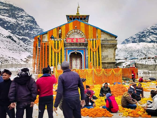 Kedarnath Yatra 2023 Temple Is Being Decorated With 23 Quintal Flowers,  Doors Will Open On April 25 Ann | Kedarnath Yatra: 23 क्विंटल फूलों से सजा केदारनाथ  मंदिर, 25 अप्रैल को खुलेंगे